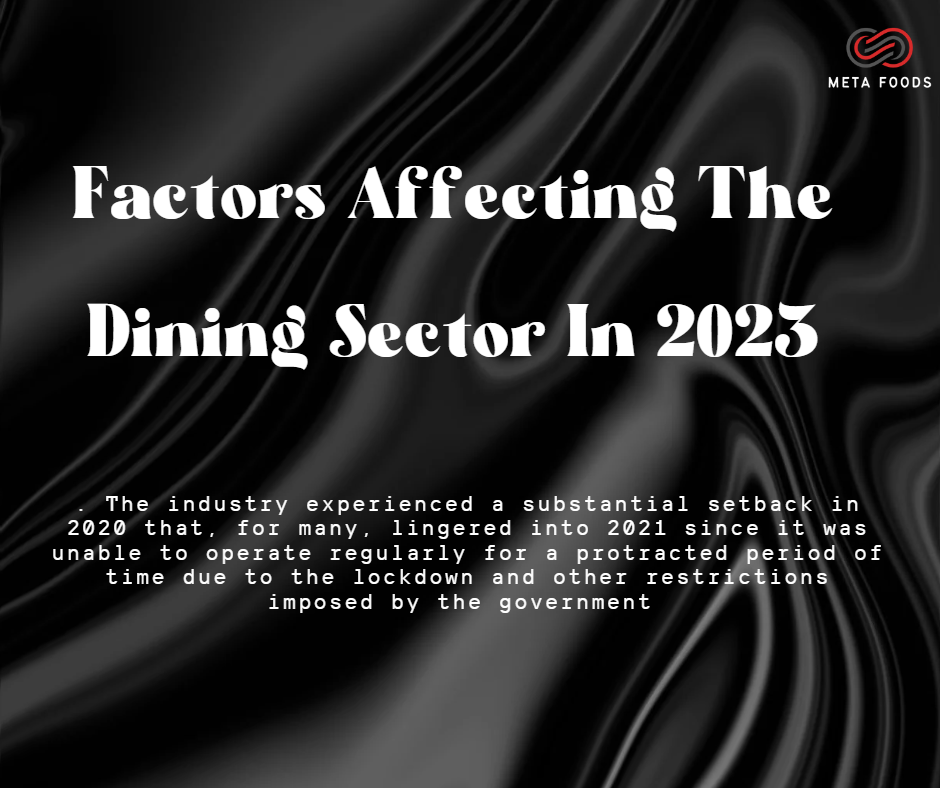 Read more about the article Factors Affecting The Dining Sector In 2023
